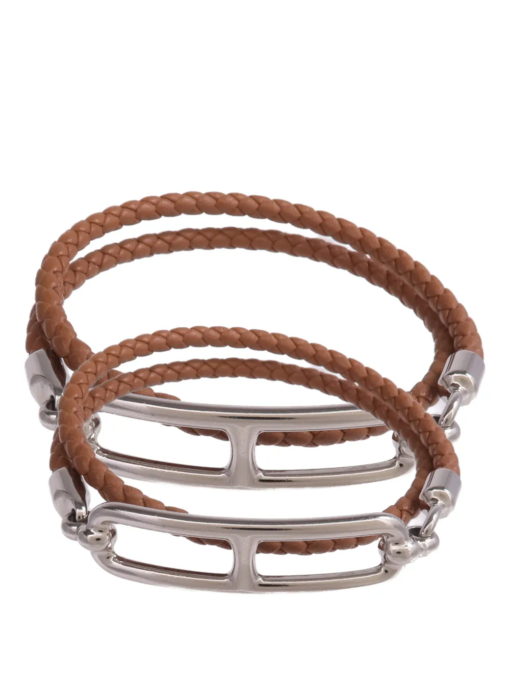Hermès Pre-Owned Roulis Double Tour bracelet - Argento