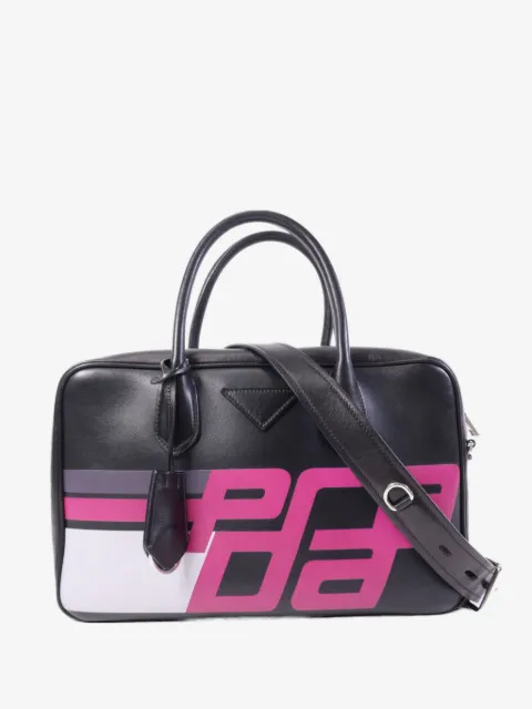 Prada Pre-Owned bolsa de hombro con logo estampado