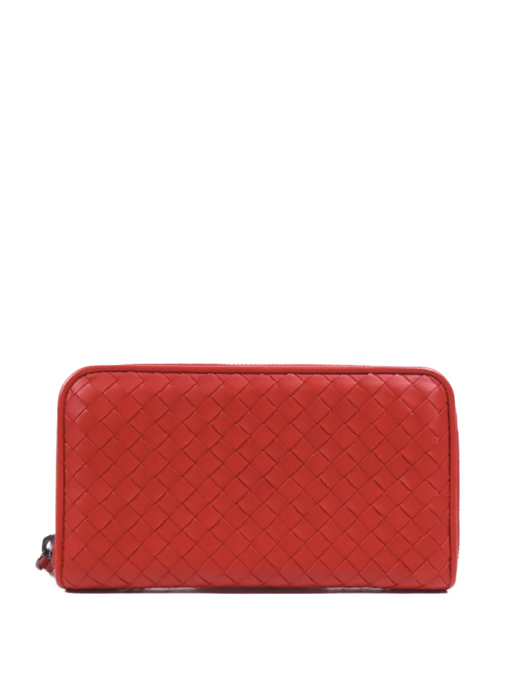 Bottega Veneta Pre-Owned Intrecciato zip-around wallet - Rot