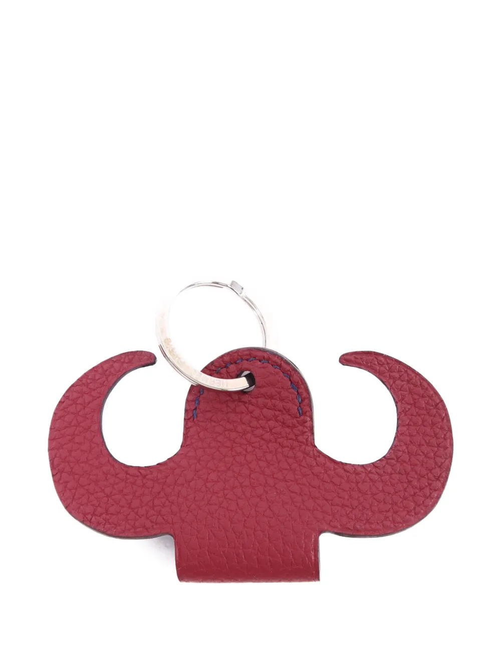 Hermès Pre-Owned Clemence Epsom leather key holder charm - Rosso