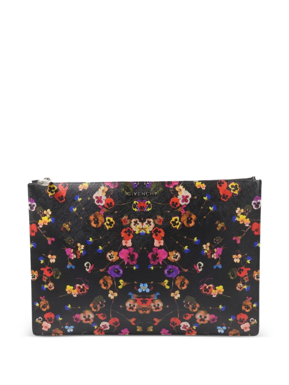 Givenchy Pre-Owned Night Pansy pouch bag - Nero