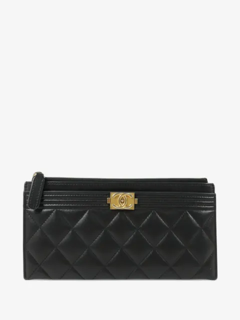 CHANEL Pre-Owned portefeuille matelassé Boy Chanel