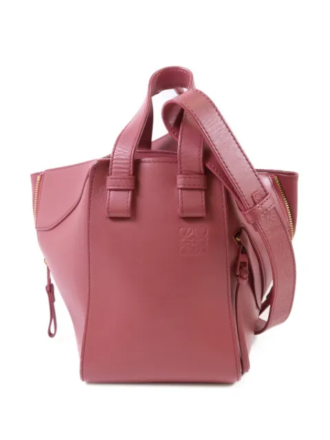 Loewe Pre-Owned small Hammock leather shoulder bag