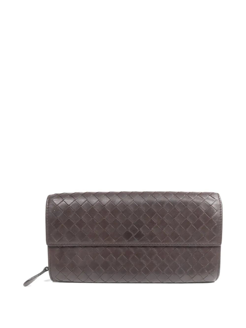 Bottega Veneta Pre-Owned Intrecciato wallet - Braun