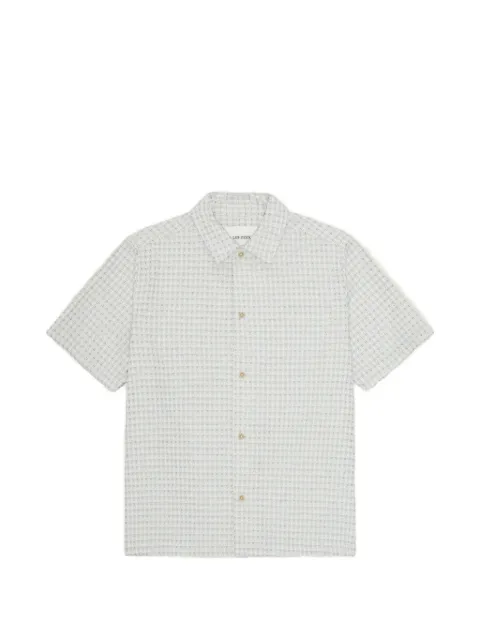 Les Deux seersucker short-sleeve shirt