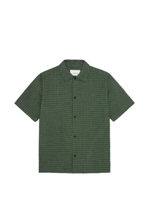 Les Deux seersucker short-sleeve shirt