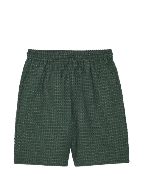 Les Deux checked seersucker shorts
