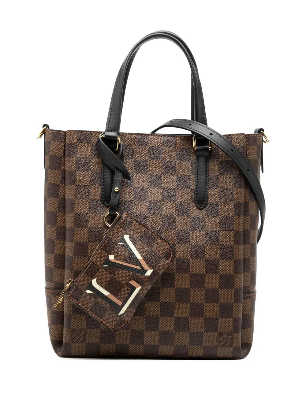 Louis Vuitton Pre-Owned 2020 Damier Ebene Belmont PM satchel - Brown
