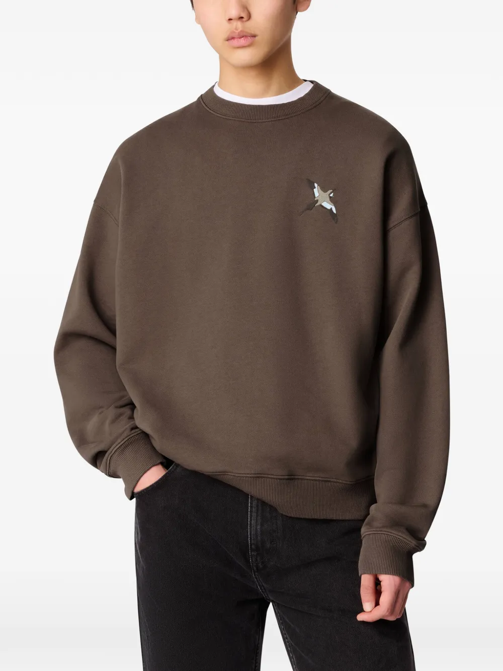 Axel Arigato Micro Bee Bird sweater Bruin