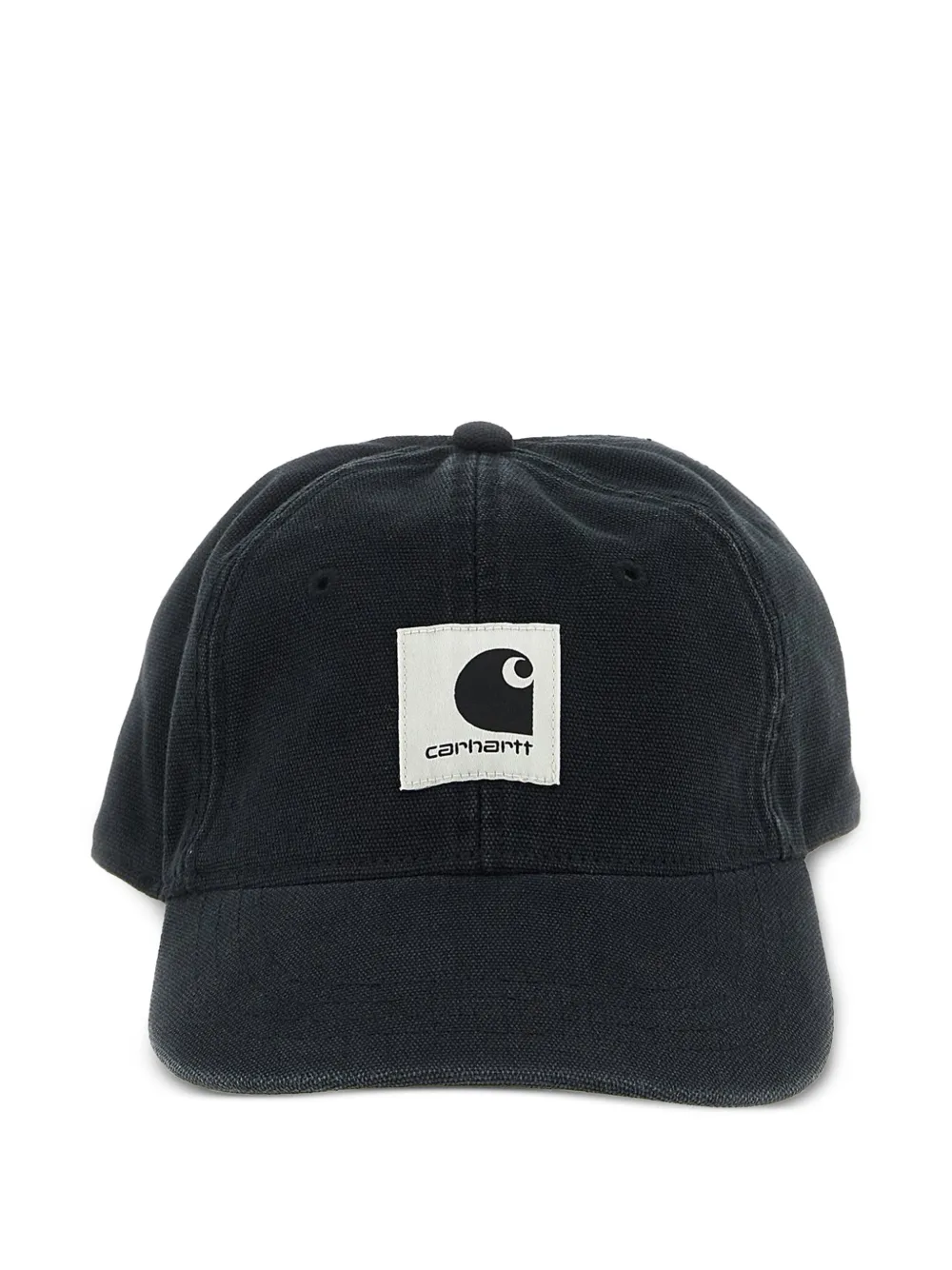 Carhartt WIP logo-patch canvas cap - Nero