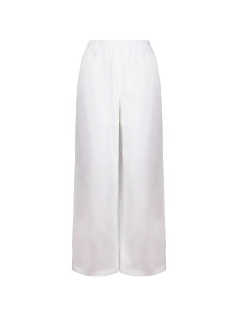 Giovanni Paris pantalones anchos con cinturilla elástica