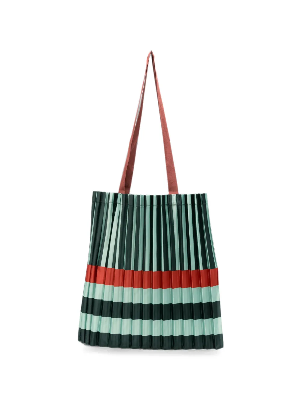 MULTITUDES BAGS pleated striped shoulder bag - Verde