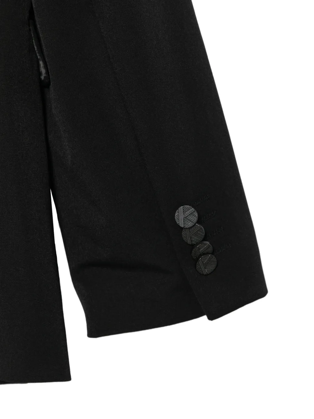 Karl Lagerfeld Blazer met enkele rij knopen en gekerfde revers Zwart