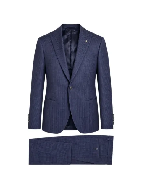 LUIGI BIANCHI MANTOVA textured single-breasted suit