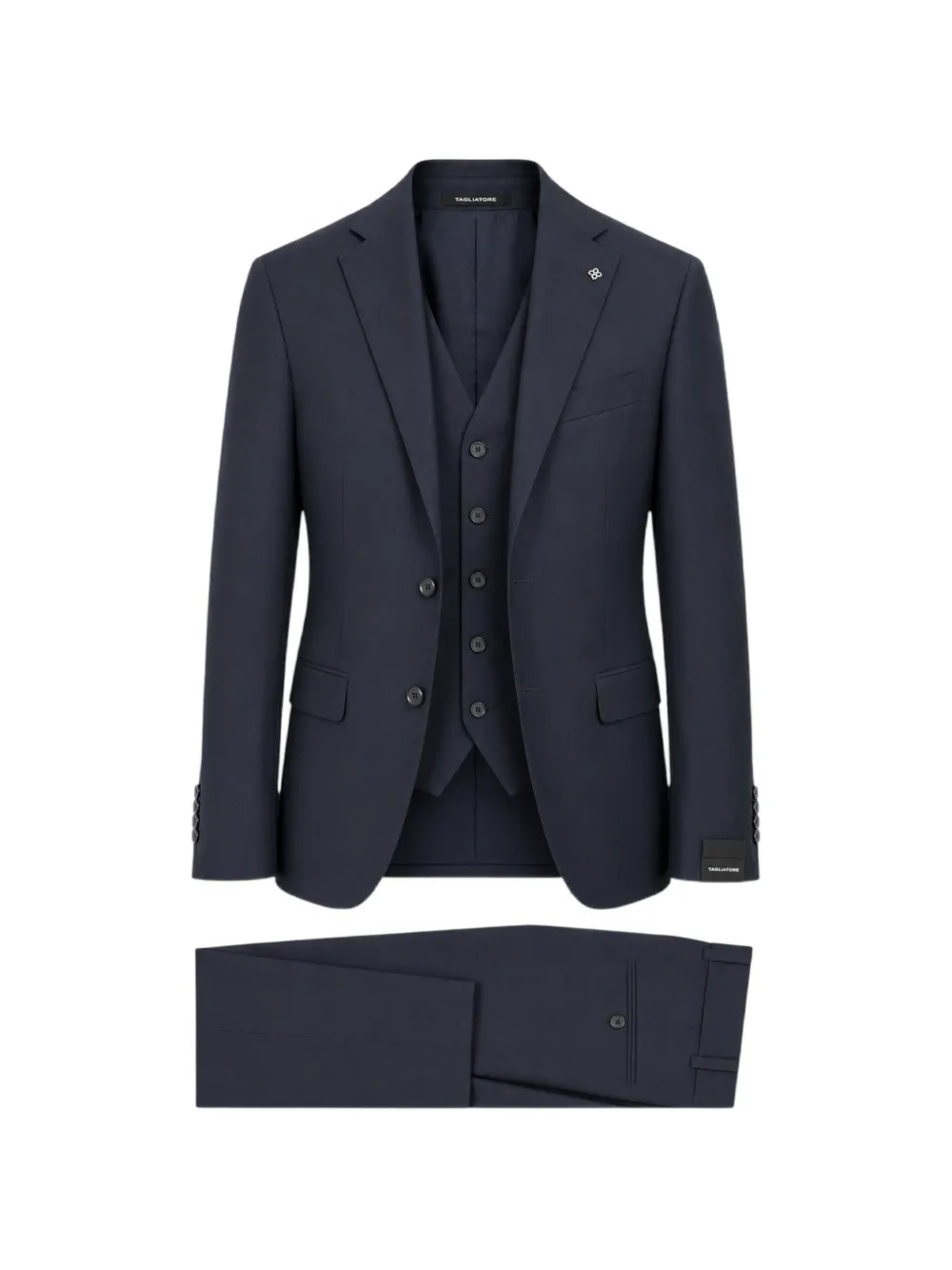 Tagliatore single-breasted three-piece suit - Blu