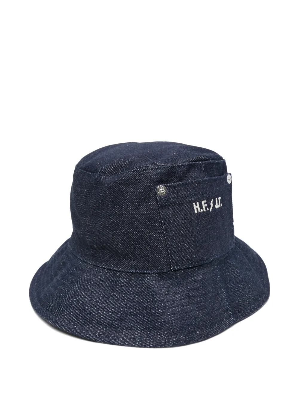 A.P.C. logo-print bucket hat - Blu