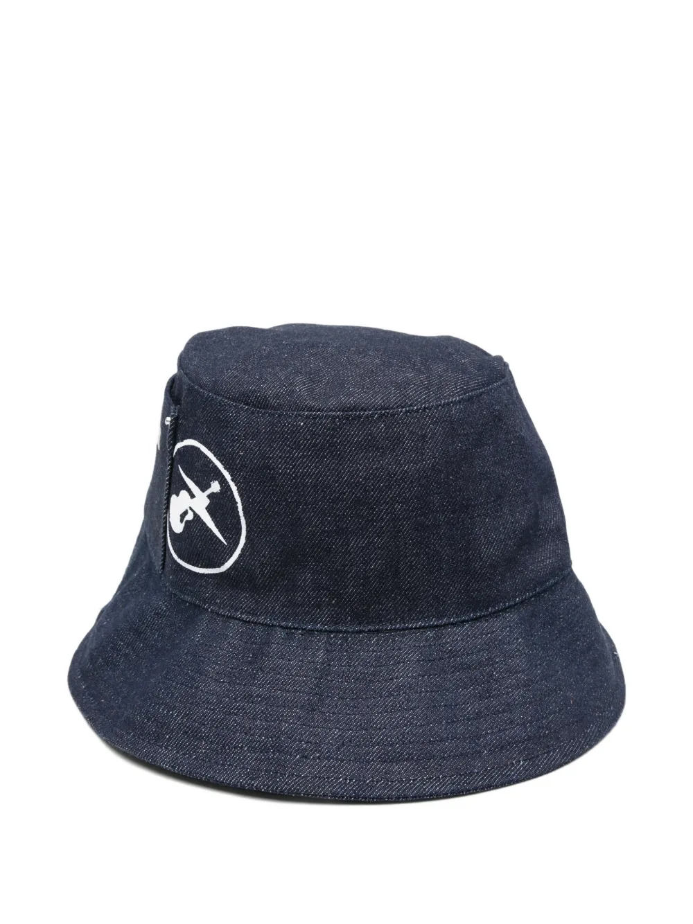 A.P.C. Vissershoed met logoprint Blauw