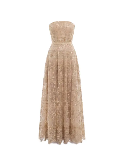 Saiid Kobeisy vestido strapless de tul