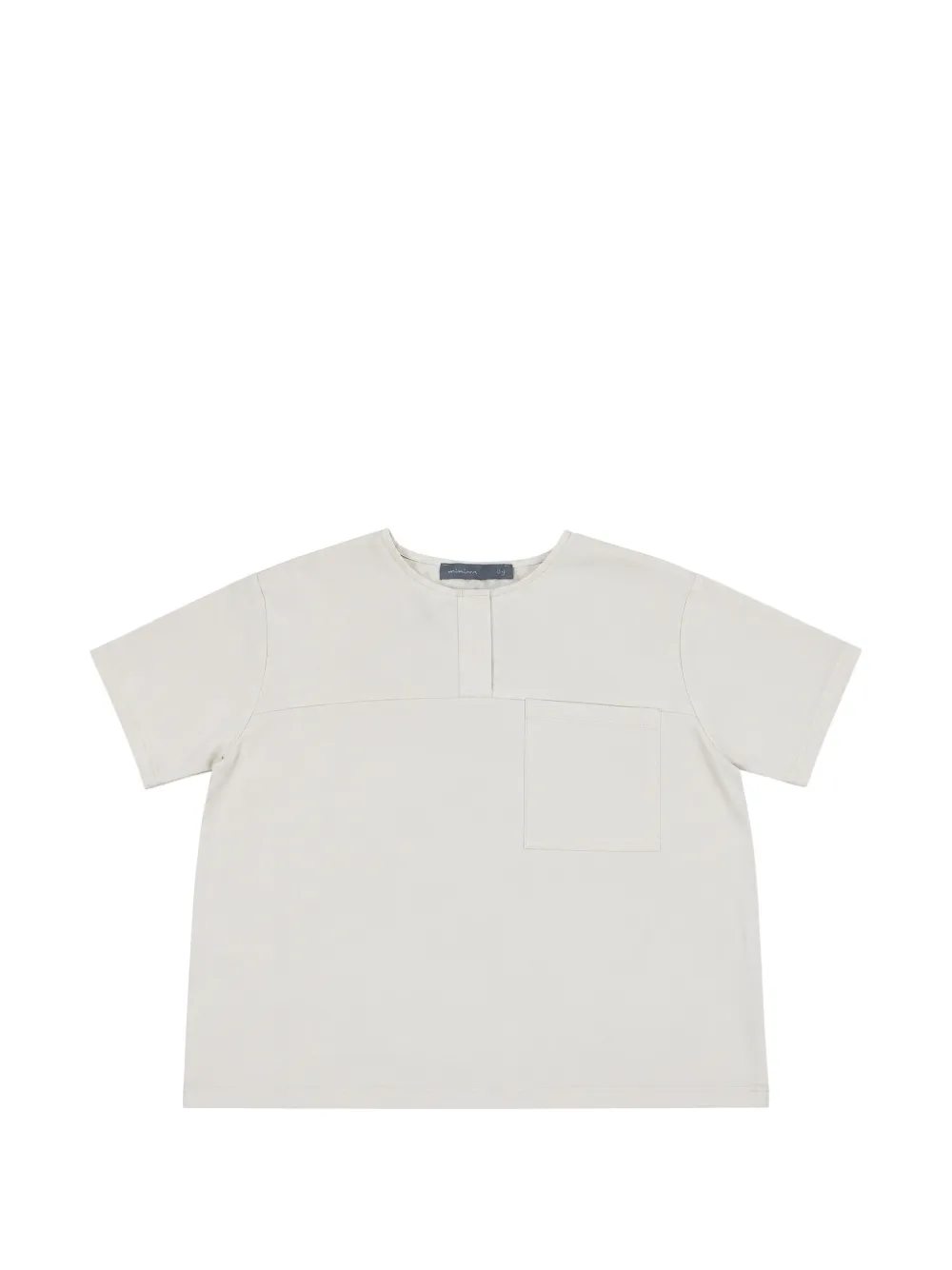 minimù chest-pocket short-sleeve T-shirt - Toni neutri