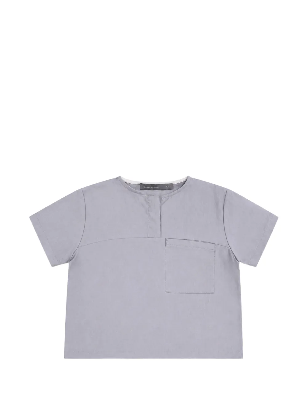 minimù chest-pocket short-sleeve T-shirt - Grigio