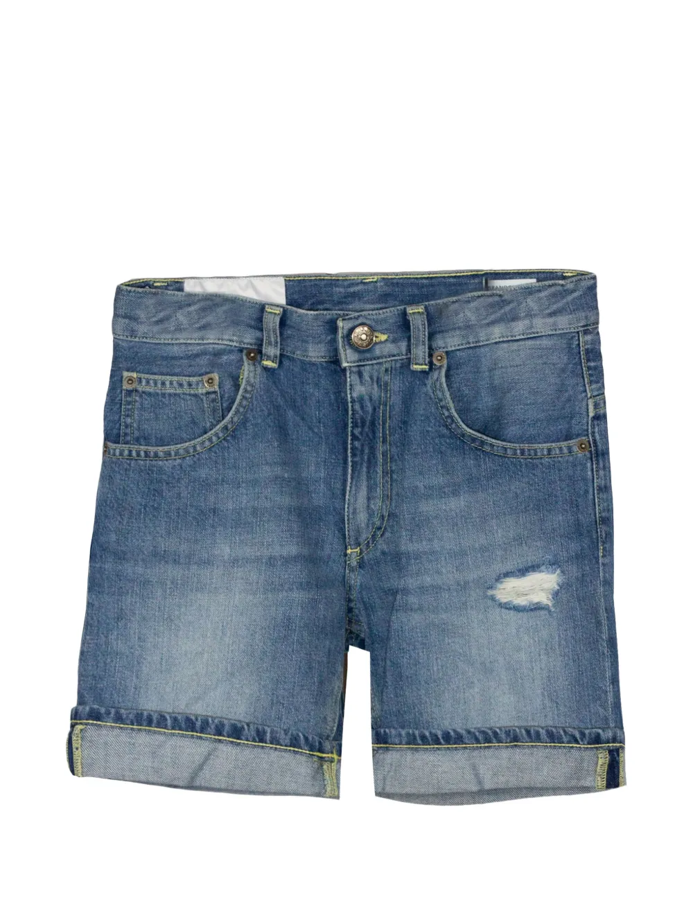 DONDUP KIDS distressed-effect denim shorts - Blu