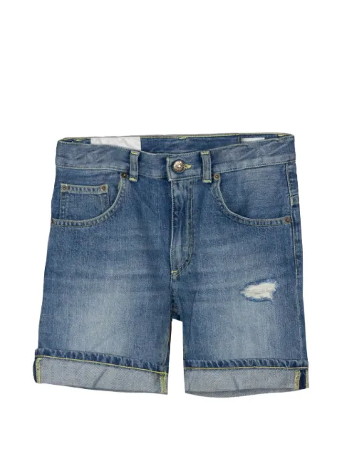 DONDUP KIDS pantalones vaqueros cortos con efecto envejecido