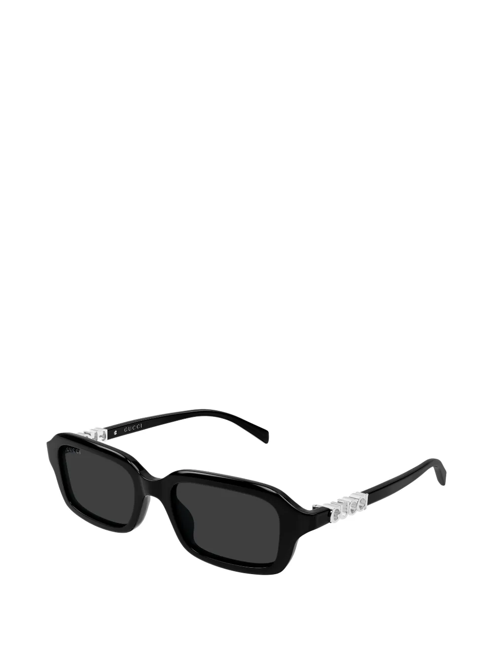 Gucci Eyewear Zonnebril met rechthoekig montuur Zwart