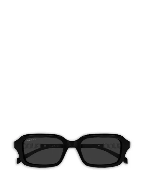 Gucci Eyewear نظارة شمس بإطار مستطيل وبروش شعار الماركة
