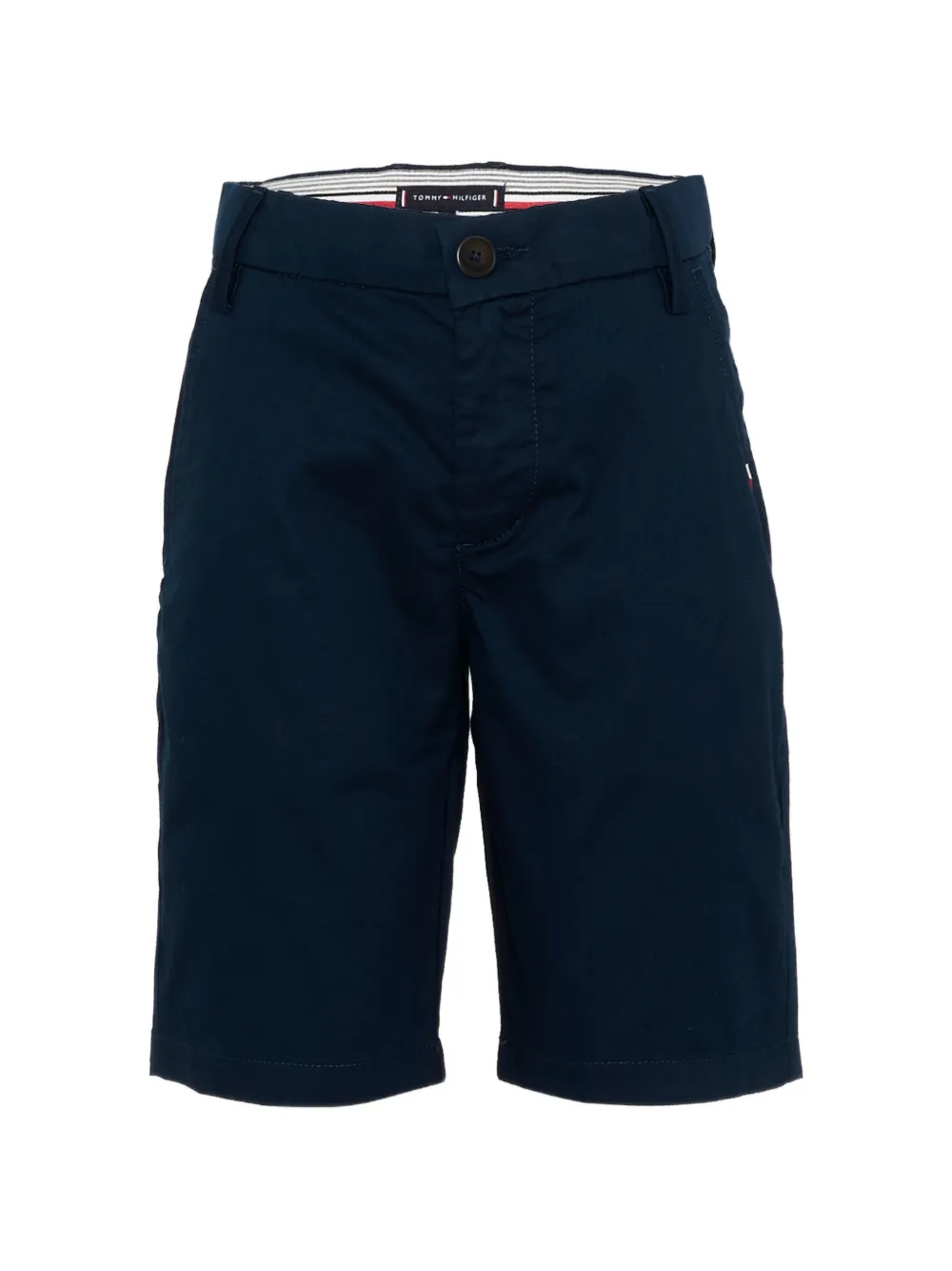 Tommy Hilfiger Junior 1985 Essential logo-patch chino shorts - Blue