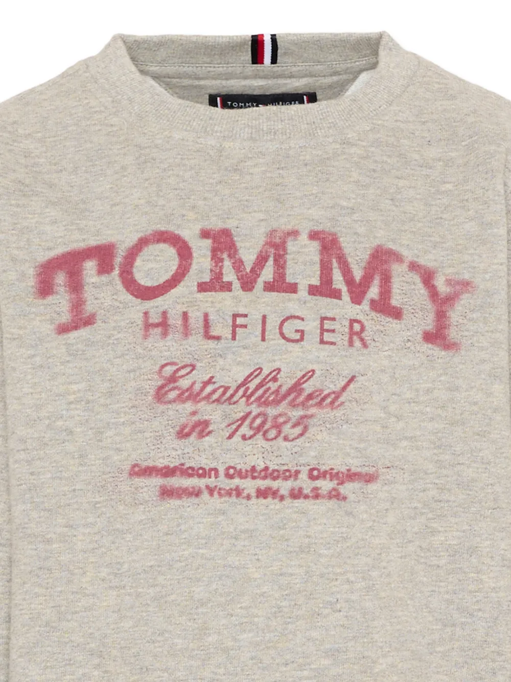 Tommy Hilfiger Junior Sweater met logoprint Grijs