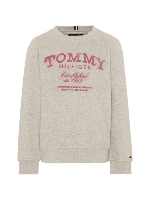 Tommy Hilfiger Junior sudadera con cuello redondo y logo estampado