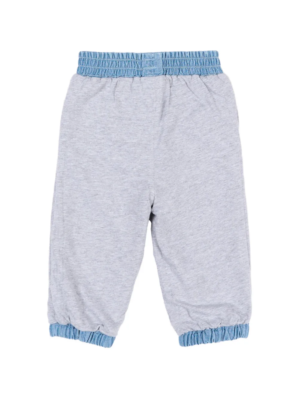 Stella McCartney Kids Jeans met elastische taille en geborduurde bloemen Blauw