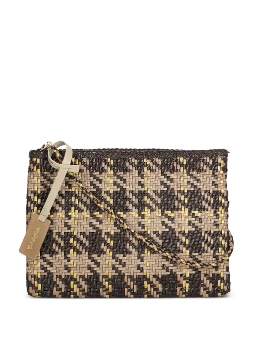 VIPERA Salimt Madras clutch bag - Marrone