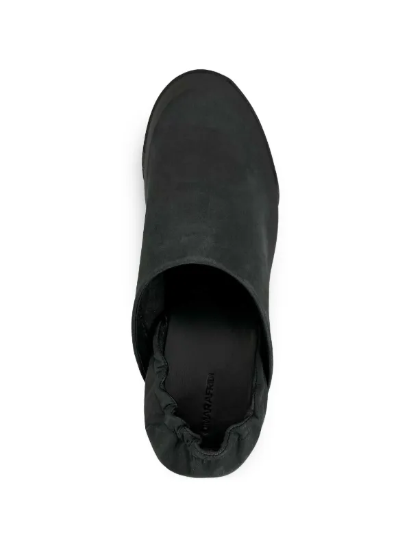Omar Afridi elasticated-heel Boat Shoes | Black | FARFETCH JO