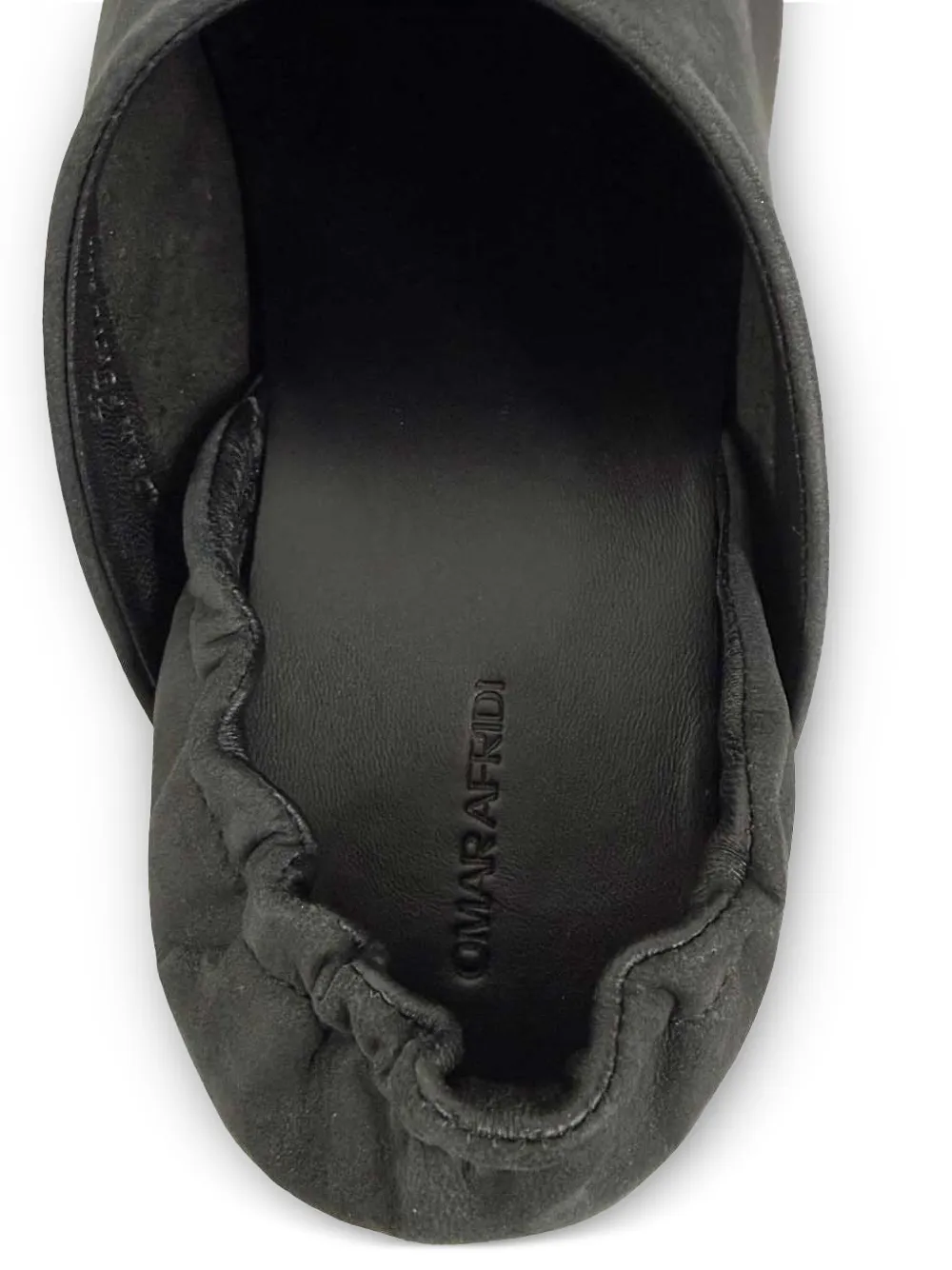 Omar Afridi elasticated-heel Boat Shoes | Black | FARFETCH JO