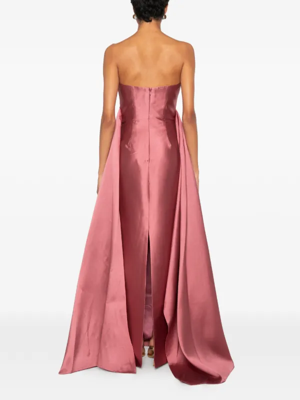 solace london pink strapless dress Bysha Maxi Dress
