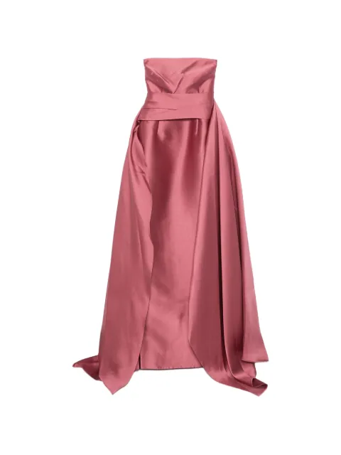 Solace London vestido largo palabra de honor
