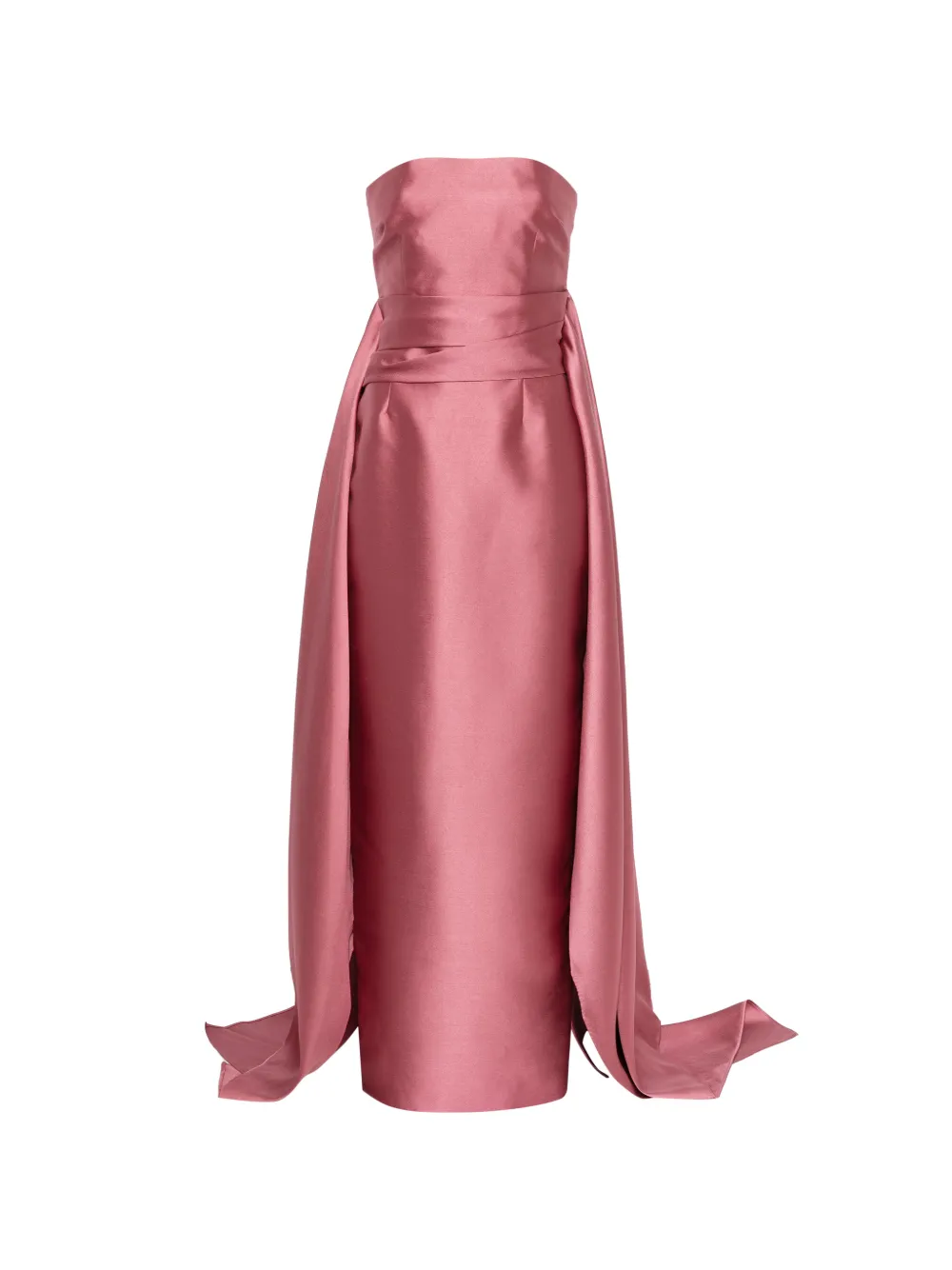 Solace London robe-bustier longue à empiècement drapé Elara - Rose