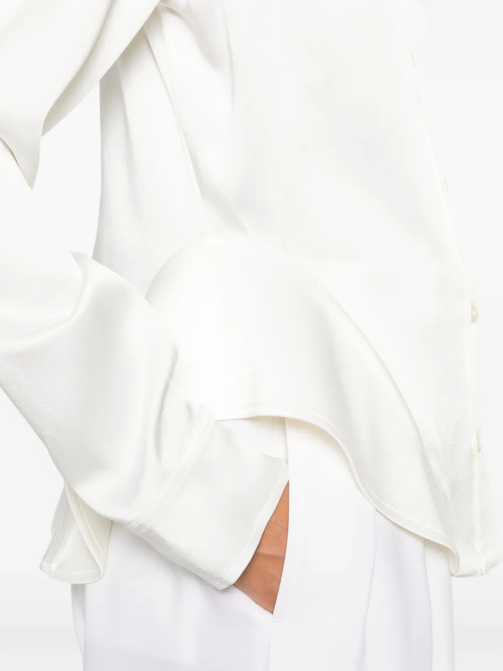 Stella McCartney blouse met peplum afwerking Wit
