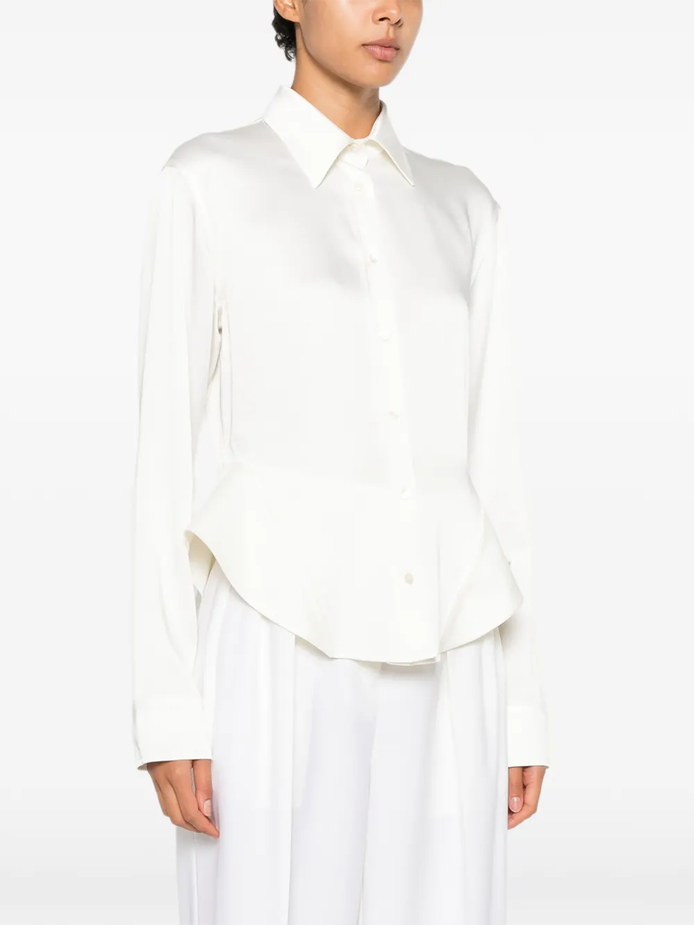 Stella McCartney blouse met peplum afwerking Wit