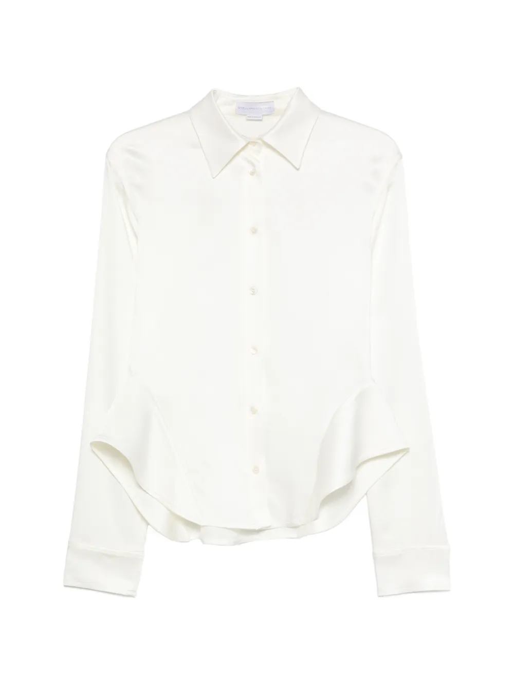 Stella McCartney peplum-hem long-sleeve shirt - Bianco
