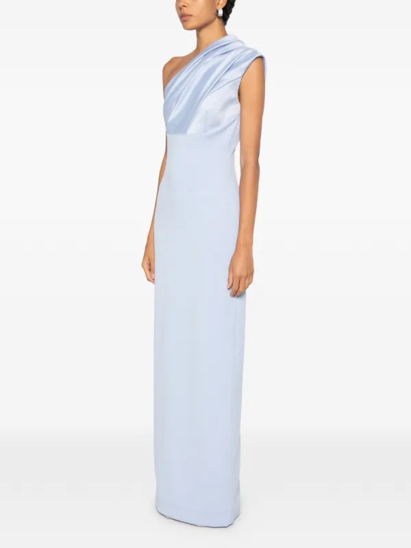 Solace London Gracie Maxi Dress | Blue | FARFETCH