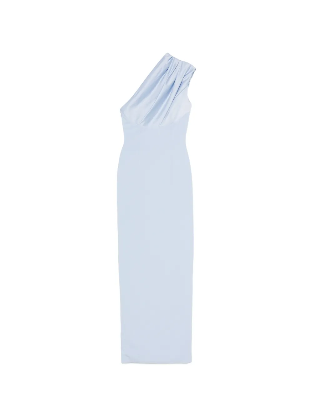 Solace London Gracie one-shoulder draped maxi dress - Blue