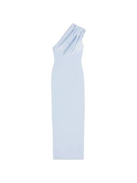 Solace London Gracie one-shoulder draped maxi dress