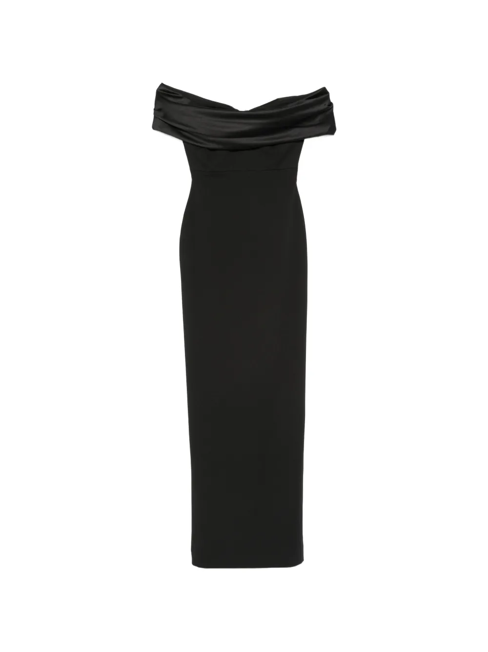 Solace London off-shoulder maxi dress - Nero