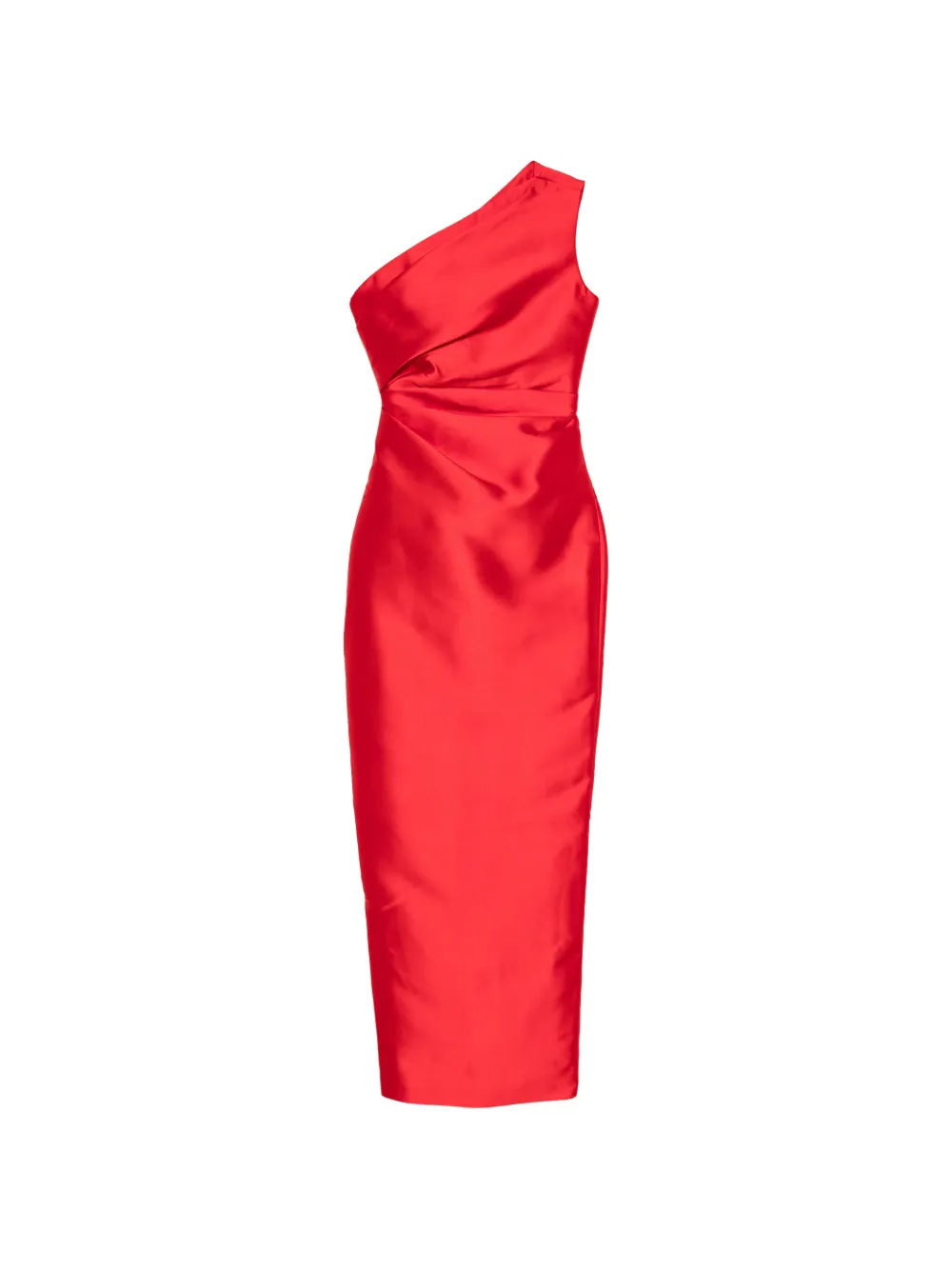 Solace London one-shoulder maxi dress - Rosso
