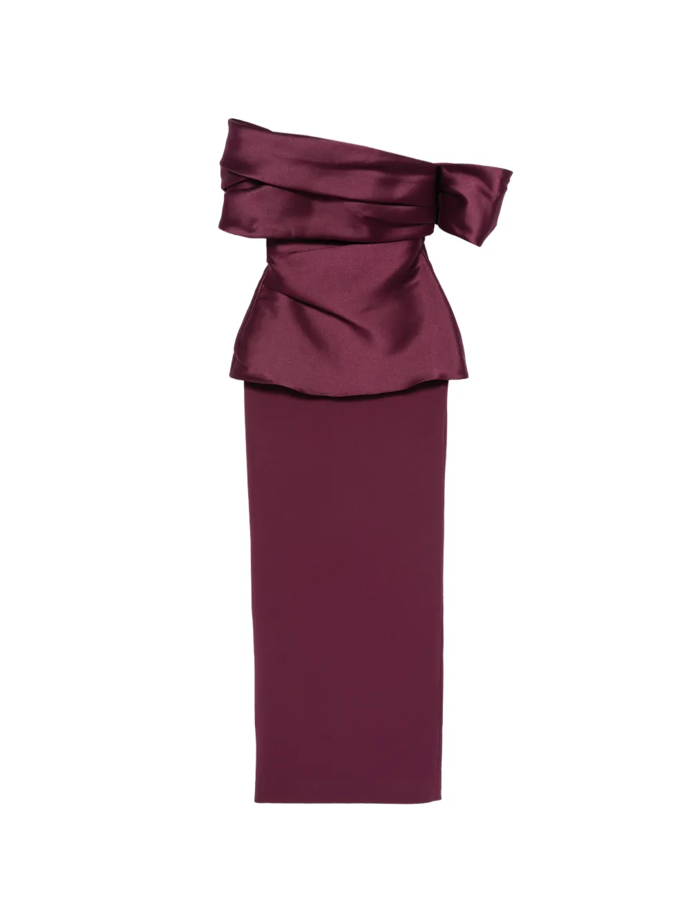 Solace London off-shoulder draped maxi dress - Viola