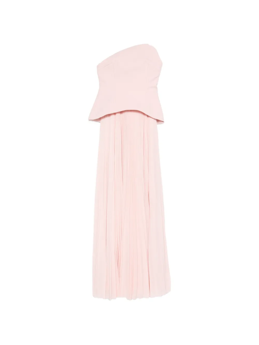 Solace London pleated strapless maxi dress - Rosa