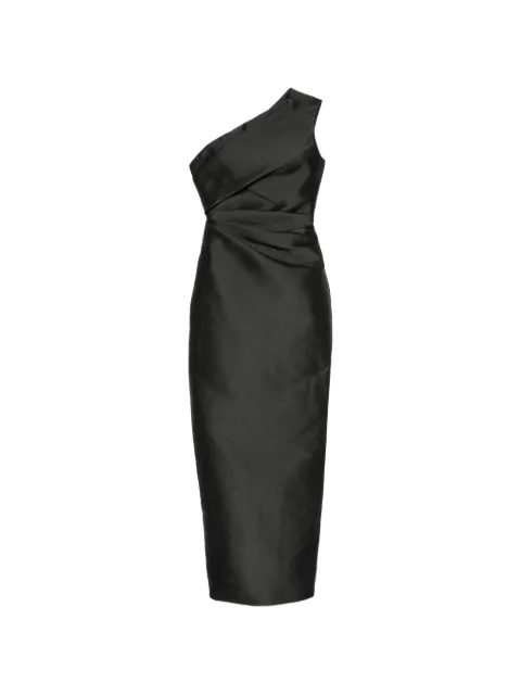 Solace London one-shoulder pleated maxi dress