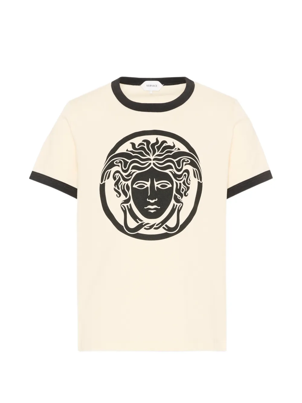 Versace Kids Medusa Head-print T-shirt - Toni neutri